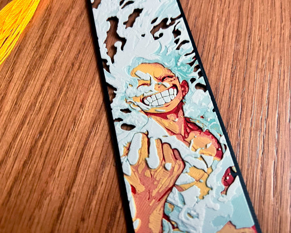 Marcapaginas luffy gear5 one piece relieve