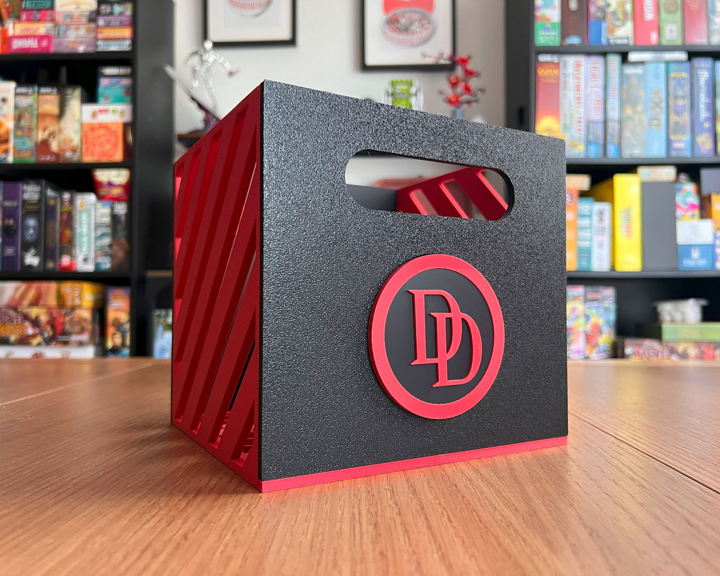 cajas comics daredevil punisher almacenaje guardar marvel frontal