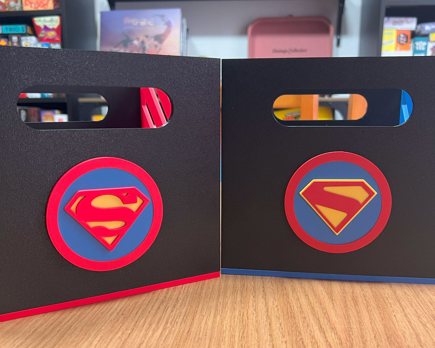 cajas comics superman dc almacenaje frontal