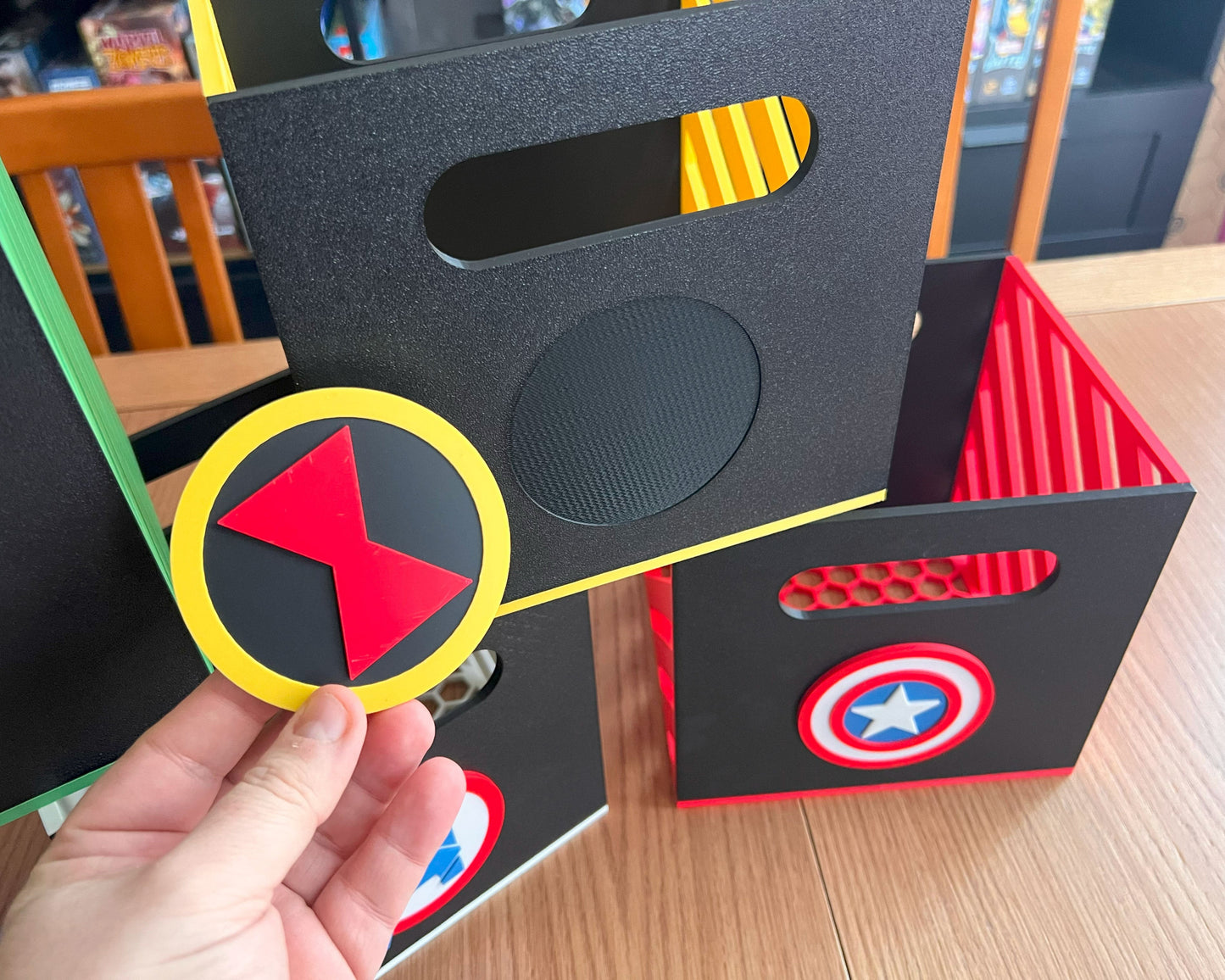 imanes nevera vengadores superhéroes cajas cómics preview intercambiables