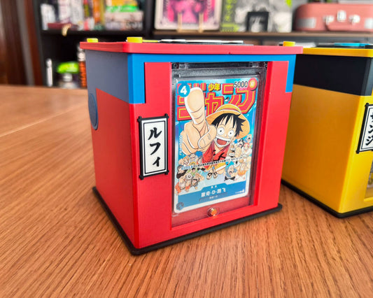 Cajas cartas TCG one piece impresas 3d personalizadas mecanicas commander lider