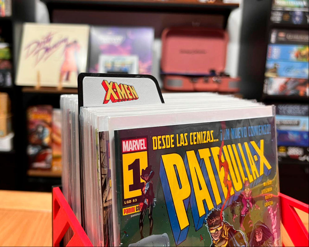 Separadores xmen comics cajas logo clasico muestra