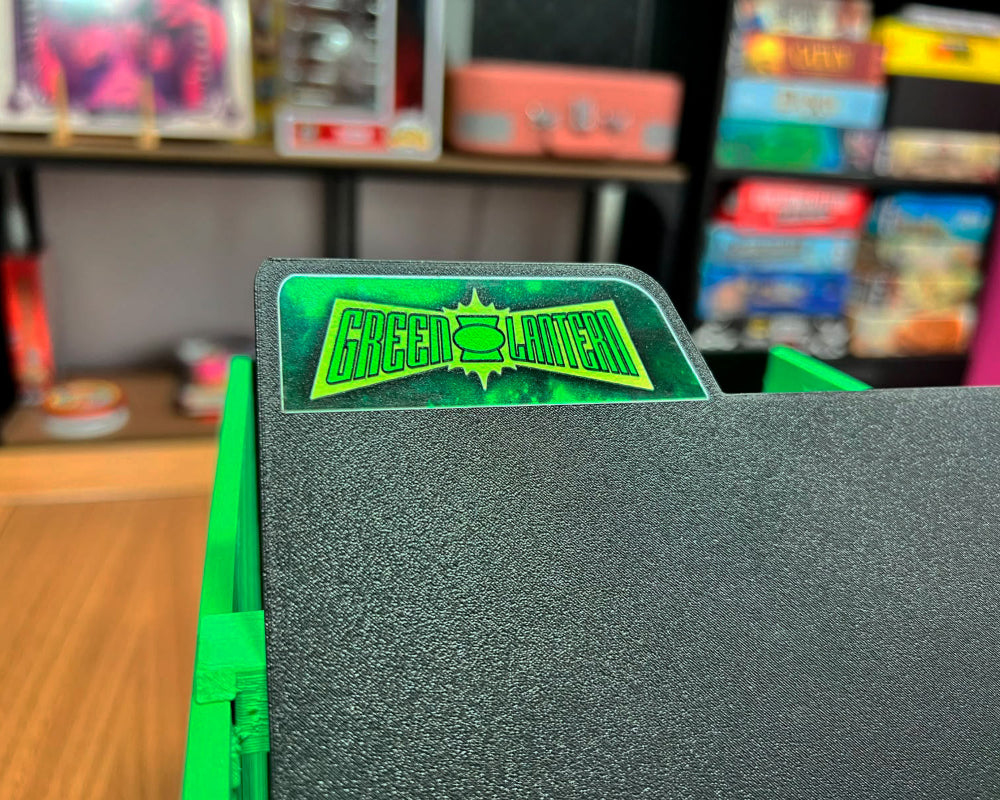 caja comics green lantern dc etiqueta detalle