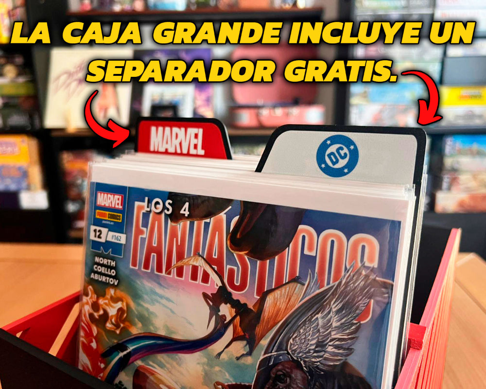 caja cómics separador gratis
