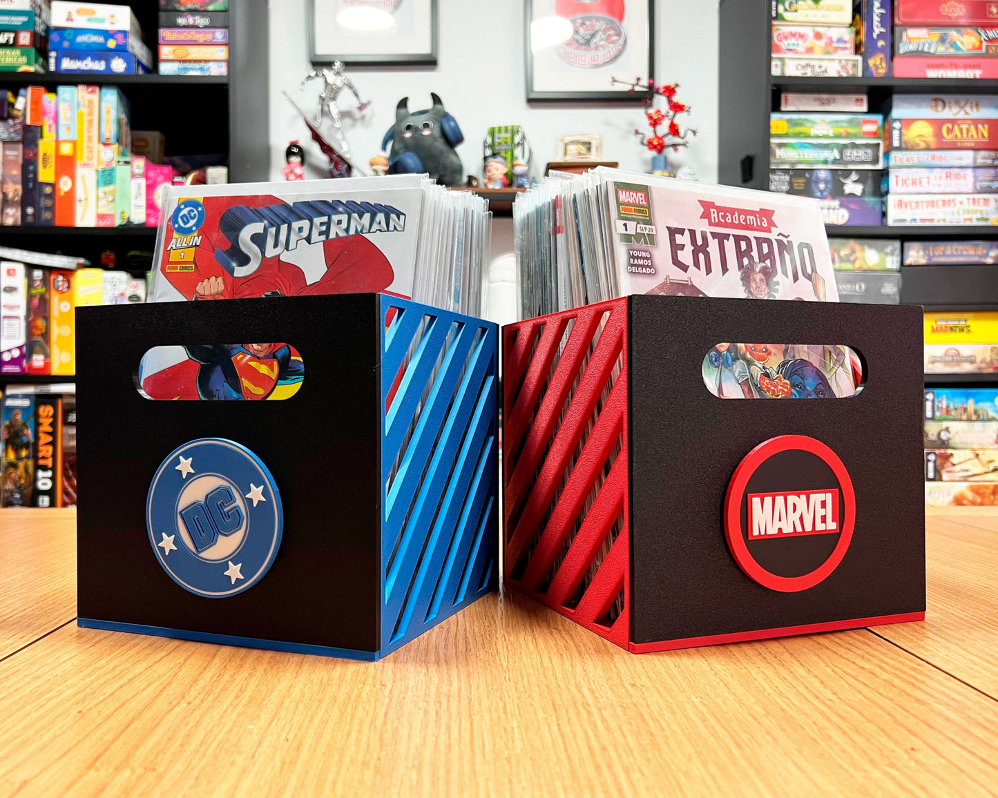 cajas almacenar cómics marvel dc colección