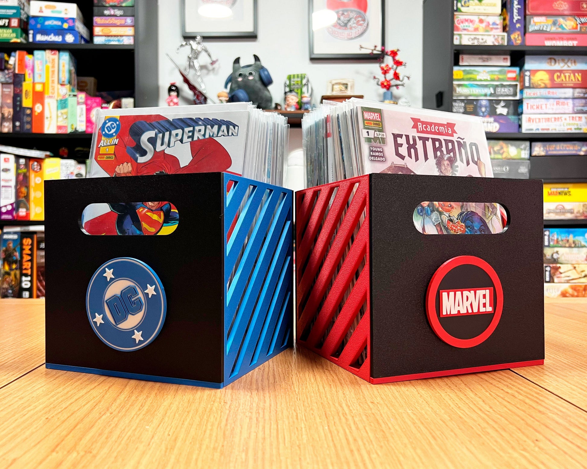 cajas almacenar cómics marvel dc colección