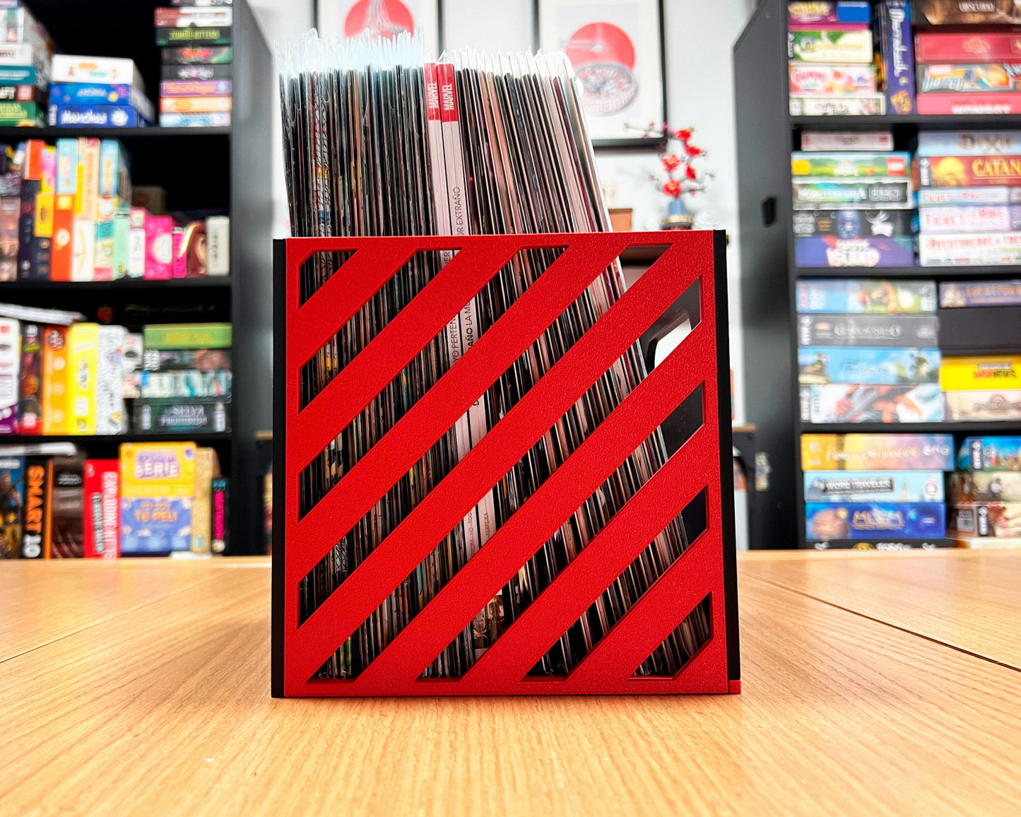 cajas almacenar cómics marvel dc colección detalle marvel lateral