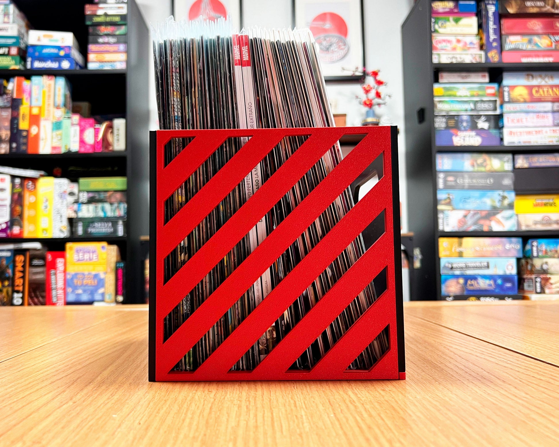 cajas almacenar cómics marvel dc colección detalle marvel lateral