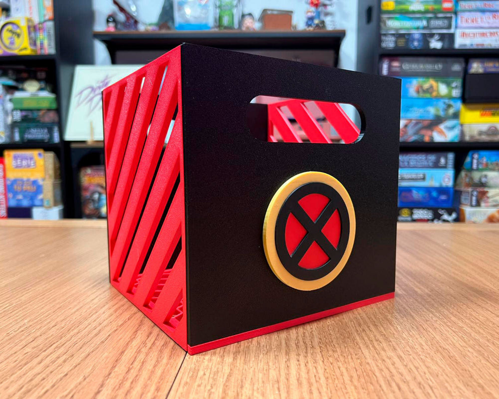 cajas xmen clasico logo 
