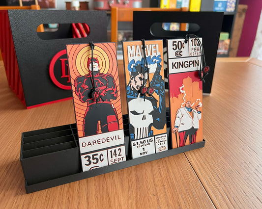 marcapaginas daredevil punisher kingpin colección marvel cornerbox cómics