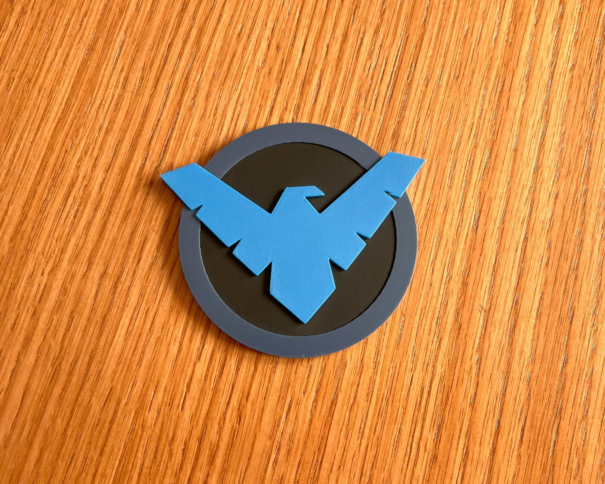 nightwing logo emblema iman nevera batman dc comics frente