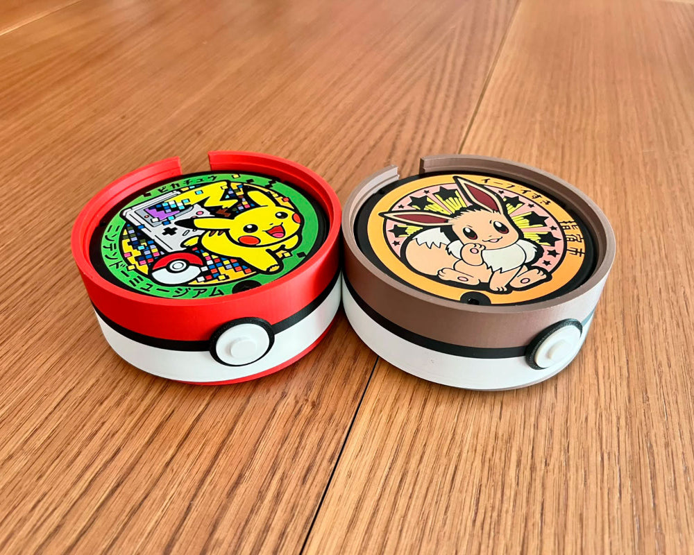 posavasos alcantarillas japon pokemon modelos pikachu eevvee