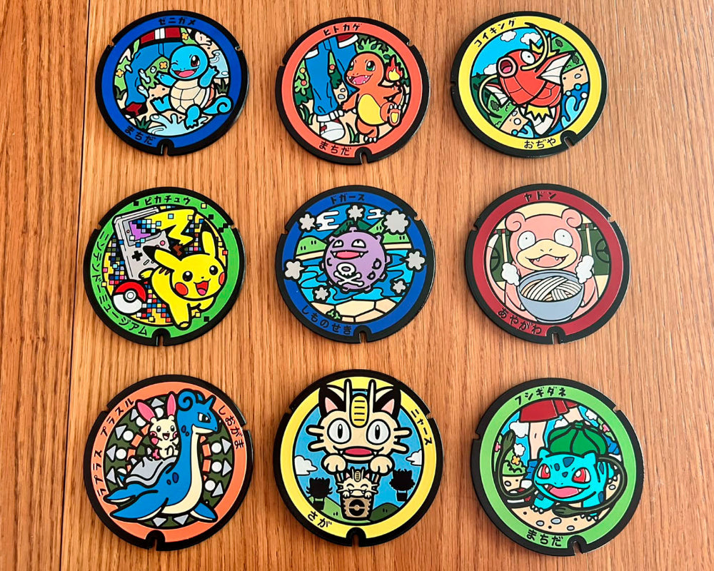 posavasos alcantarillas japon pokemon modelos pikachu todos