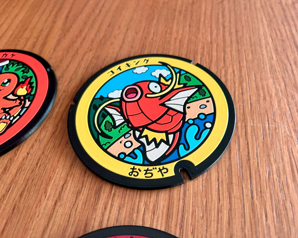 posavasos alcantarillas japon pokemon modelos pikachu todos muestra magicarp