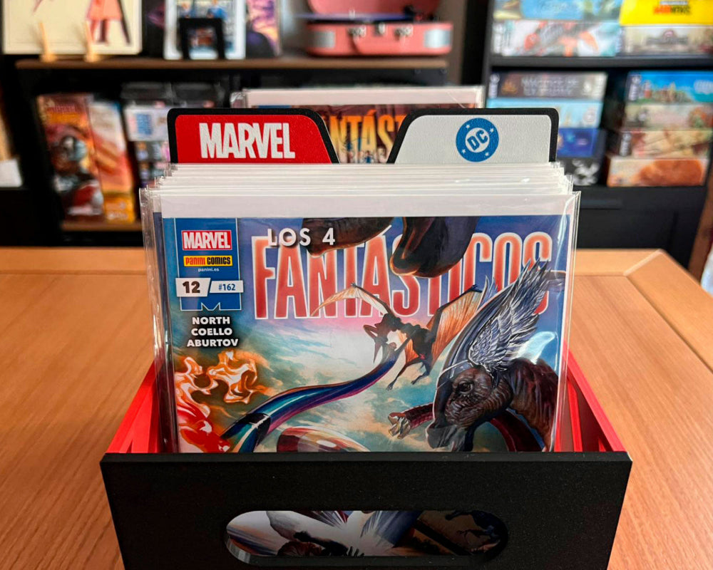separadores cómics marvel dc colección muestra frontal